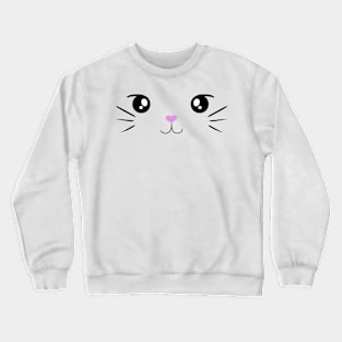 Minimalistic Cat Crewneck Sweatshirt